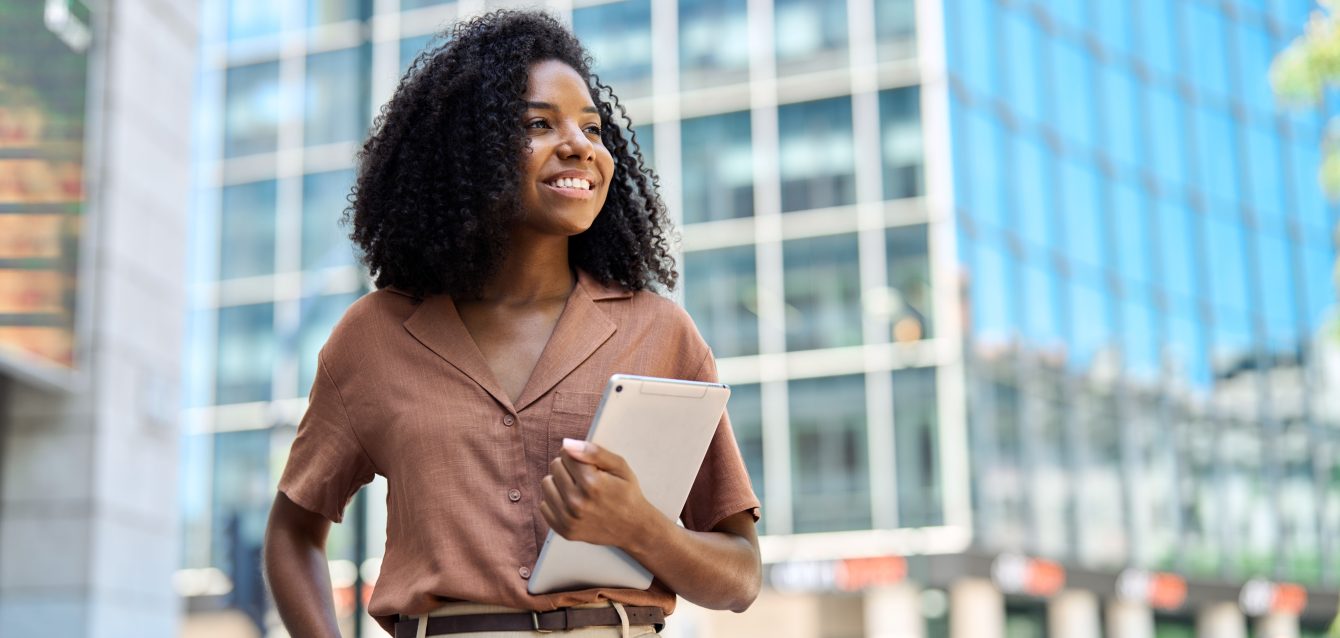 Happy,Confident,Young,African,American,Professional,Woman,,Student,,Female,Entrepreneur,