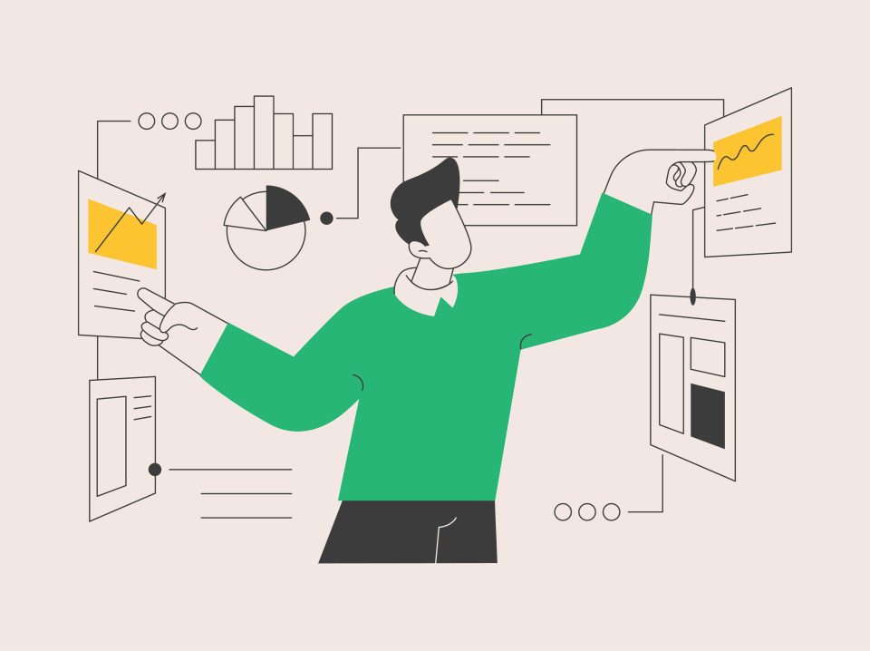 Research team using digital primary data collection methods on tablet and mobile devices in field setting